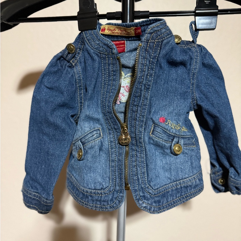 Apple Bottoms Blue Jean Jacket‎ with Gold Details